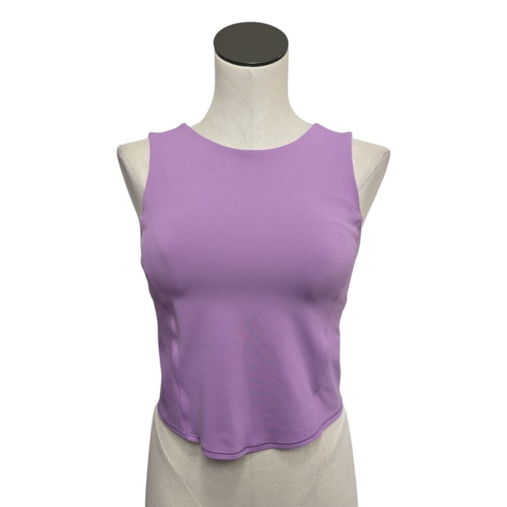 Lululemon Nulu Twist-Back Yoga Tank Top Wisteria Purple Size 6‎ Athletic Workout